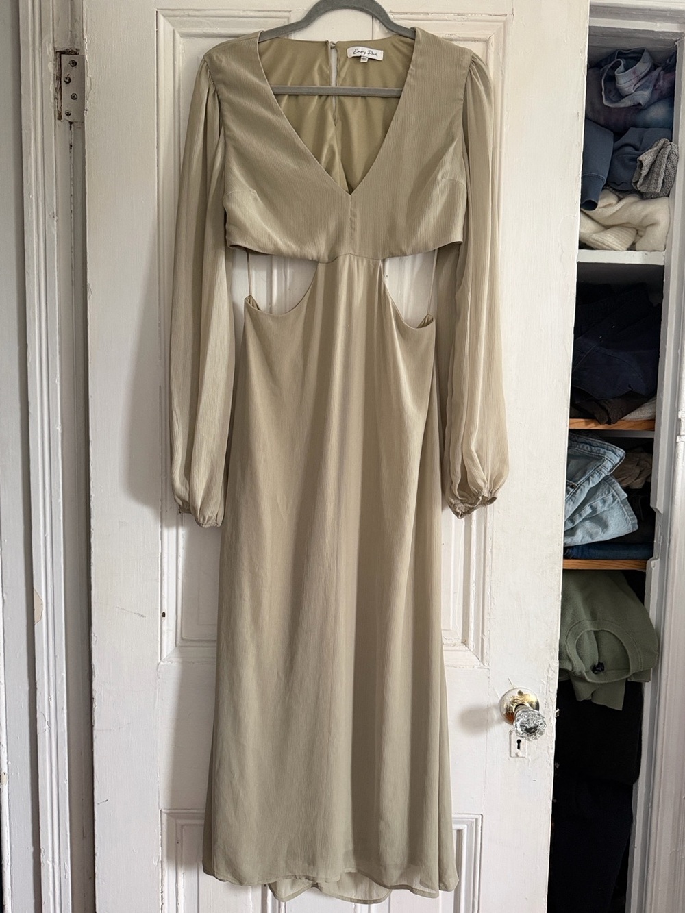 Emory Park Sage Green Long Sleeve Dress